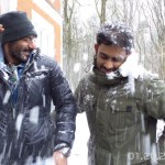 Ajay Devgn enjoying snowfall while shooting for Shivaay movie