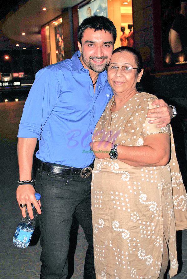 Ajaz Khan with his Mother