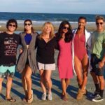 Alexandra Daddario with Priyanka Chora and other team members of BAYWATCH