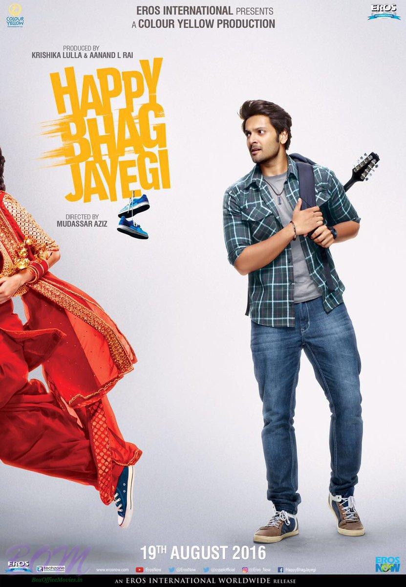 Ali Fazal oriented poster of movie Happy Bhag Jayegi