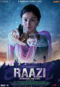 Alia Bhatt starrer RAAZI will release in cinemas on 11th May 2018.
