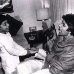 Amitabh Bachchan and child Abhishek Bachchan - a moment of pride - Family Pic