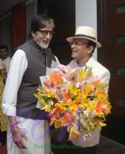 Amitabh Bachchan birthday celebration with Annu Kapoor