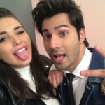 Amy Jackson selfie with Varun Dhawan