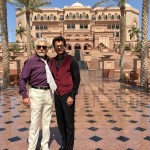 Anil Kapoor with Naseer for Welcome Back at The Emirates Palace, Abu Dhabi