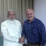 Anupam Kher with Narendra modi