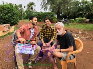 Actor Raghav Juyal with Sanjay Mishra