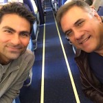 Boman Irani selfie while talking about cricket with M Kaif
