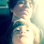 Brithday selfie of Abram with Shahrukh Khan