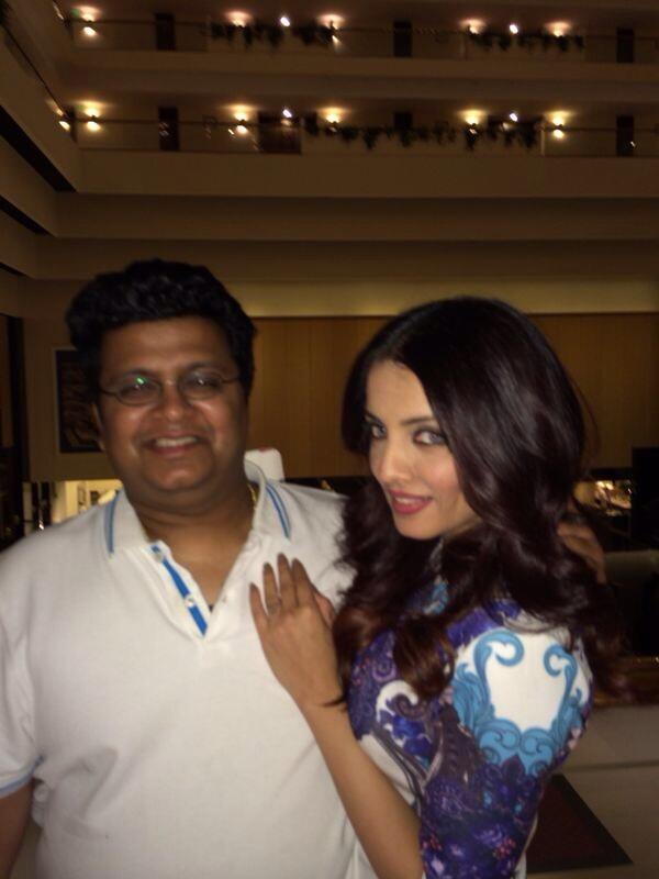 Celina Jaitly with Tanuj Garg in an event