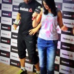 Dashing John Abraham with hot Nargis Fakhri at a Reebok event held recently