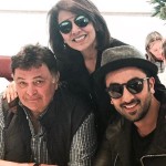 Family pic of Ranbir Kapoor with his parents in London