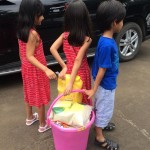 Farah Khan kids did the 'rice bucket challenge' filled up groceries 4 the girls orphanage with their piggy bank money