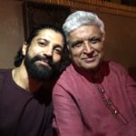 Farhan Akhtar with Father Javed Akhtar