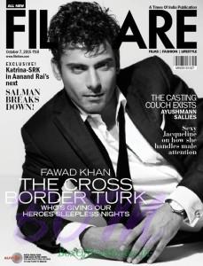 Fawad Khan on the cover page of Filmfare October 2015 issue