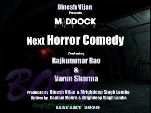 Horror Comedy announced featuring Rajkummar Rao and Varun Sharma in leading roles