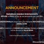 HouseFull 4 to be glittering and whistling movie next year with Akshay Kumar as leading actor