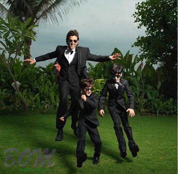 Hrithik Roshan flying moment with his kids