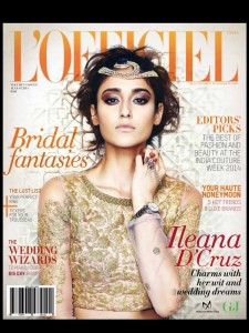 Ileana D'Cruz ‏This month's cover for LOfficie lindia made up by the fabulous Daniel c bauer