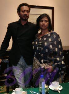 Irrfan Khan with his wife Sutupa Sikdar