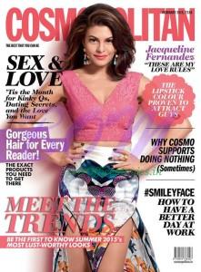 Jacqueline Fernandez looking awesome on Cosmopolitan India Feb 2015 Issue