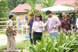 Jacqueline and Ranbir Kapoor while shooting for Roy