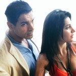 John Abraham and Shruti Haasan picture from the shoot of Rocky Handsome movie