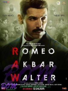 John Abraham starrer Romeo Akbar Walter movie poster to release in cinemas on 12 April 2019