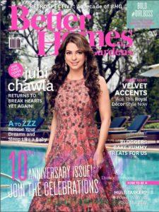 Juhi Chawla cover girl for Better Homes in March 2017