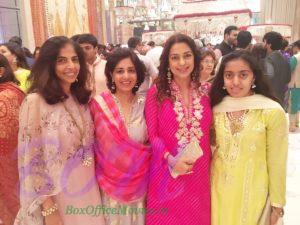 Juhi Chawla‏ at Ganpati 2017 celebrations at Antillia