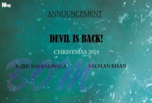 Sajid Nadiadwala to produce KICK2 with Salman Khan to release it by Christmas 2019.