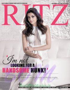 Kajal Aggarwal cover girl for RITZ Magazine nov 2017 vol