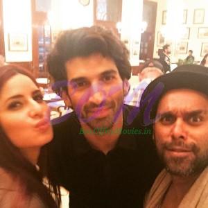 Katrina Kaif and Aditya Roy Kapur on the sets of Fitoor