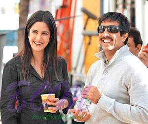 Katrina Kaif smiling with Kabir Khan