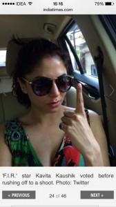 Kavita kaushik Voting Picture