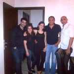 Kuunal Gooner with wife Shammli, Azhar, brother Bittu and Ameesha Patel