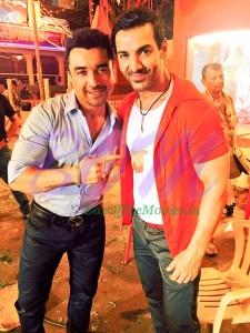 Latest picture of John Abraham and Azaz Khan together