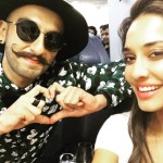 Lisa Haydon selfie with Ranveer Singh