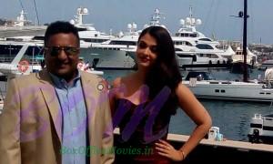 Lovely moment of Aishwariya Rai with Sanjay Gupta while at cannes 2015