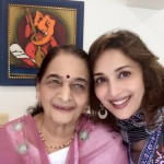 Madhuri Dixit with her Mother