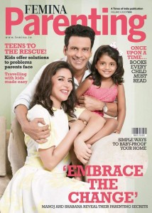 Manoj Bajpayee with wife Shabana and Daughter