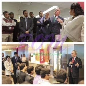 Mr. Mike Bloomberg with Team Bloomberg in his recent visit in India
