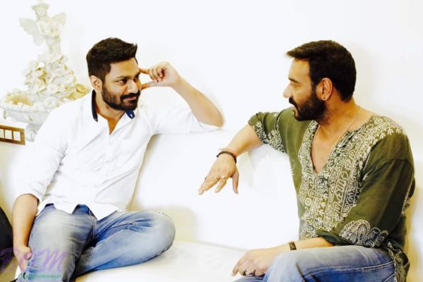 Music Director Mithoon in a discussion with Ajay Devgn for SHIVAAY