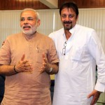 Narendra Modi with Sanjay Dutt