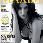 Nargis Fakhri on cover page of Maxim magazine issue Sep 14