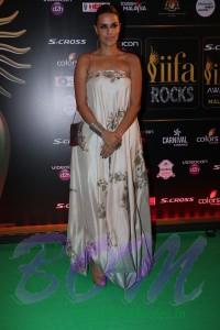 Neha Dhupia at the IIFA Rocks Green Carpet