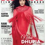 Neha Dhupia cover girl for Bollywood Filmfame Canada Magazine