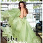 Neha Sharma green cover girl for Fablook mag