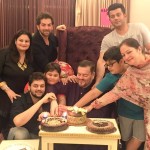 Neil Nitin Mukesh family picture on Dad birthday 2015