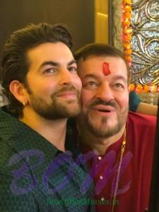 Neil Nitin Mukesh selfie father on Ganesha Chaturthi 2015